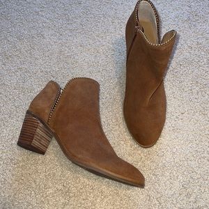 lucky brand leather stud booties